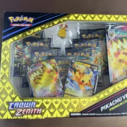 Pokemon Cards Crown Zenith Pikachu Vmax Premium Collection Box Sealed 7 Pack NEW - Image 2