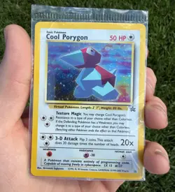 Cool Porygon Black Star Promo 15 Pokemon Card FACTORY SEALED Near Mint 1999 WOTC - Image 1