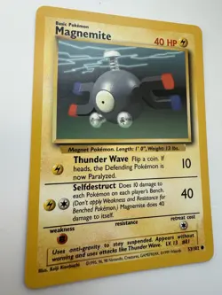 Magnemite 53/102 Common Base Set Unlimited Pokemon Near Mint - Image 2
