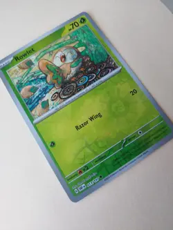 Rowlet 013/197 Obsidian Flames Reverse Holo Pokemon TCG/ Tomokazu Komiya - NM - Image 3