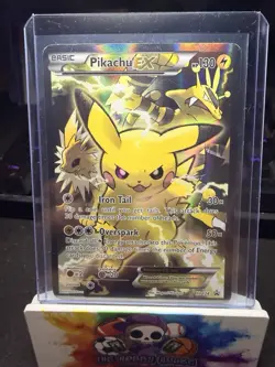 Pikachu EX XY124 Black Star Promo Holo Rare Pokemon Card (2016) MP - Image 1