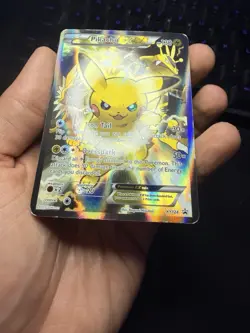 Pikachu EX XY124 Black Star Promo Holo Rare Pokemon Card (2016) MP - Image 4