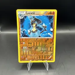 2013 Pokemon Black & White Plasma Storm 77/135 Lucario Reverse Holo - Image 1