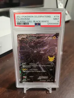 2021 POKEMON CELEBRATIONS CLASSIC COLLECTION #114 FULL ART/ZEKROM PSA 9 - Image 1