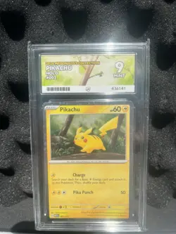 Pokemon TCG Pikachu McDonald’s 2024 Promo 151 Ace Graded 9 Mint - Image 1