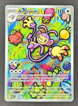 Pokemon TCG Ambipom 107/094 Me02: Phantasmal Flames Holo - Image 1