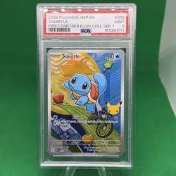 2026 POKEMON FIRST PARTNER ILLUSTRATION COLLECTION SERIES 1 #039 SQUIRTLE PSA 9 - Image 1