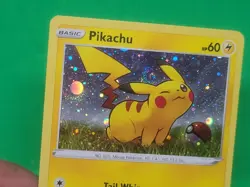 Double Swirl 🌀🌀Pikachu SWSH039 Cosmos Holo Pokemon TCG Black Star NICE! - Image 5