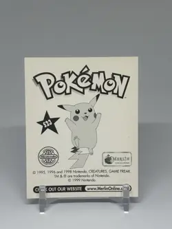 MEW 1999 MERLIN POKEMON STICKER COLLECTION HOLO #S23 PRISM - Image 2