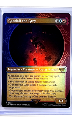 MTG Magic the Gathering LOTR Lord of the Rings Showcase Foil Gandalf the Grey - Image 1