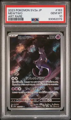 Mewtwo 183/165 Art Rare Sv2a 151 Pokemon Japanese PSA 10 - Image 1