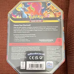 Pokemon TCG Mega Charizard X-EX Tin Sealed w/ 4 Booster Packs English 6+ MPN - Image 2