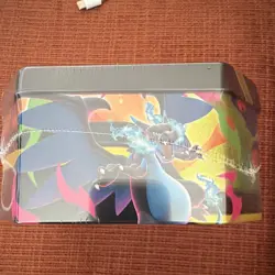 Pokemon TCG Mega Charizard X-EX Tin Sealed w/ 4 Booster Packs English 6+ MPN - Image 4