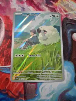 Pokemon TCG Hop's Wooloo 170/159 Journey Together Illustration Rare - Image 1