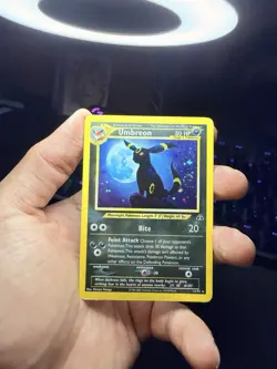 Umbreon 13/75 Neo Discovery Holo TAIL SWIRL Pokemon MP/HP - Image 2