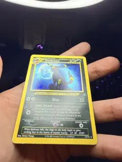 Umbreon 13/75 Neo Discovery Holo TAIL SWIRL Pokemon MP/HP - Image 3