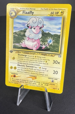 Flaaffy 34/111 1st Edition - Regular - Neo Genesis - Pokemon TCG - LP - Image 3