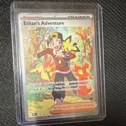 Pokemon TCG Ethan's Adventure 236/182 Sv10 Destined Rivals SIR Holo EN - Image 1