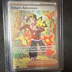 Pokemon TCG Ethan's Adventure 236/182 Sv10 Destined Rivals SIR Holo EN - Image 2