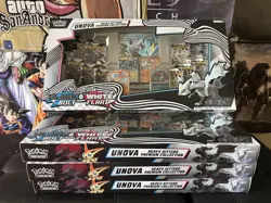 Pokemon Unova Heavy Hitters Premium Collection! Black Bolt+White Flare lot of 4 - Image 1
