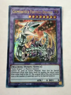 Yugioh - Chimeratech Fortress Dragon - Ultra - 1st - GFP2-EN123 - NM - Image 1