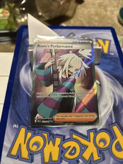 Pokemon TCG Roxie's Performance 112/086 Chaos Rising Full Art Holo NM - Image 1
