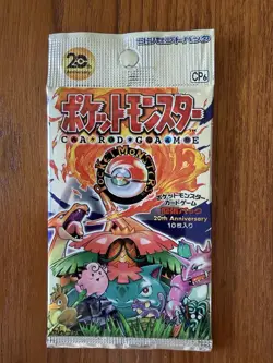 Pokemon XY Sealed 20th Anniversary CP6 Japanese Booster Pack - Image 1