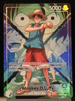 Monkey D. Luffy OP16-022 Alt Art Leader One Piece TCG MP - Clean Front - Image 1