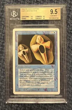 Mtg Revised Copy Artifact BGS 9.5 Quad Gem Mint - Image 1