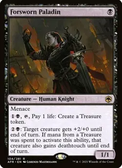 X 1 Forsworn Paladin NM Adventures in the Forgotten Realms 375 MTG Magic - Image 1