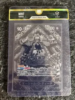 Teach OP09-093 3rd Anniversary Special Card Silver Parallel One Piece Card - Image 1
