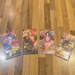 One Piece Card Game Lunar New Year Red Packet Luffy Zoro Boa Sanji Set of 4pcs - Image 1