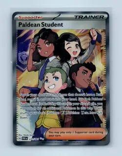 Pokemon tcg SV: Paldean Fates Paldean Student Near Mint or Better - Image 1