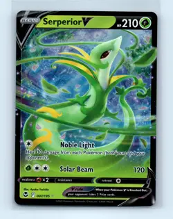 Pokemon tcg SWSH12: Silver Tempest Serperior V Near Mint or Better - Image 1