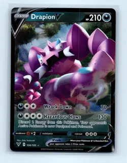 Pokemon tcg SWSH04: Vivid Voltage Drapion V Near Mint or Better - Image 1