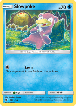 Slowpoke 54/214 Lost Thunder Common NM 2018 - Image 2