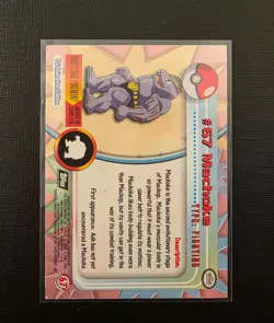 1999 Topps Pokemon Machoke #67 TV Animation Edition Black Label Holo - Image 2