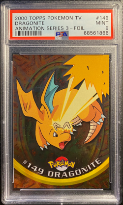 Dragonite #149 - 2000 Topps Pokemon TV Animation Series 3 Foil - PSA 9 MINT - Image 1