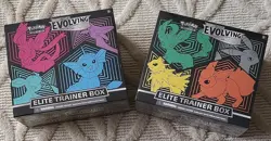Pokemon TCG Evolving Skies Elite Trainer Box Lot of 2 English 2021 - Image 1
