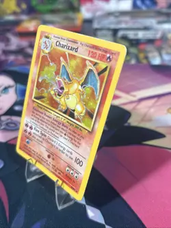 Charizard 4/102 Base Set Holo Unlimited 1999 English HEAVY PLAY Pokemon - Image 3