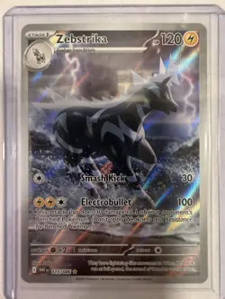 Zebstrika Illustration Rare SV: White Flare 115/086 Pokemon - Image 1