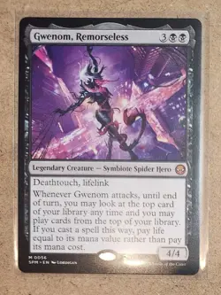 MtG Spider-Man, Gwenom, Remorseless M/NM SPM #0056 - Image 1