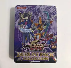 Yu-Gi-Oh! 5DS Duelist Pack Collectible Tin EMPTY - Yusei Fudo & Stardust Dragon - Image 1