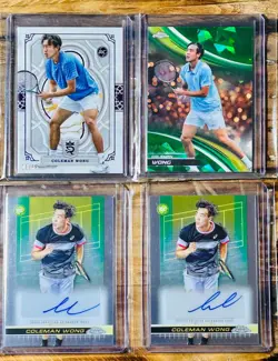 2024 Topps Tennis - Coleman Wong - auto card lot - Image 1