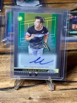2024 Topps Tennis - Coleman Wong - auto card lot - Image 2