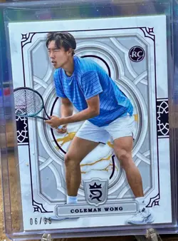 2024 Topps Tennis - Coleman Wong - auto card lot - Image 3