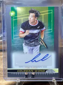 2024 Topps Tennis - Coleman Wong - auto card lot - Image 5