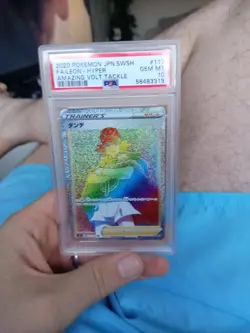 2020 Fa/Leon Hyper Rare Holo PSA 10 Pokemon Card Vivid Voltage - Image 1