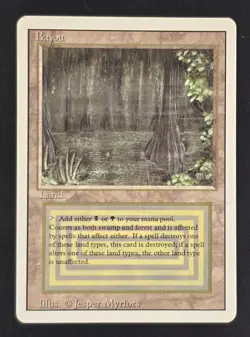 Bayou Revised Edition Regular MP Dual Land Magic The Gathering MTG Ships FAST - Image 1