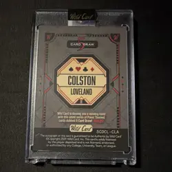 Wild Card 2025 5 Card Draw Colston Loveland Rookie Auto 5CDCL-CLA /2 - Image 2